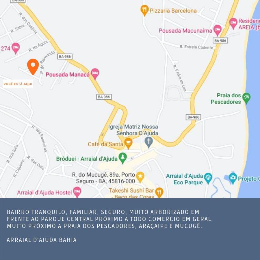 Pousada Sossego Do Pirata - Chales Equipados Agradavel Conforto Porto Seguro Exteriér fotografie